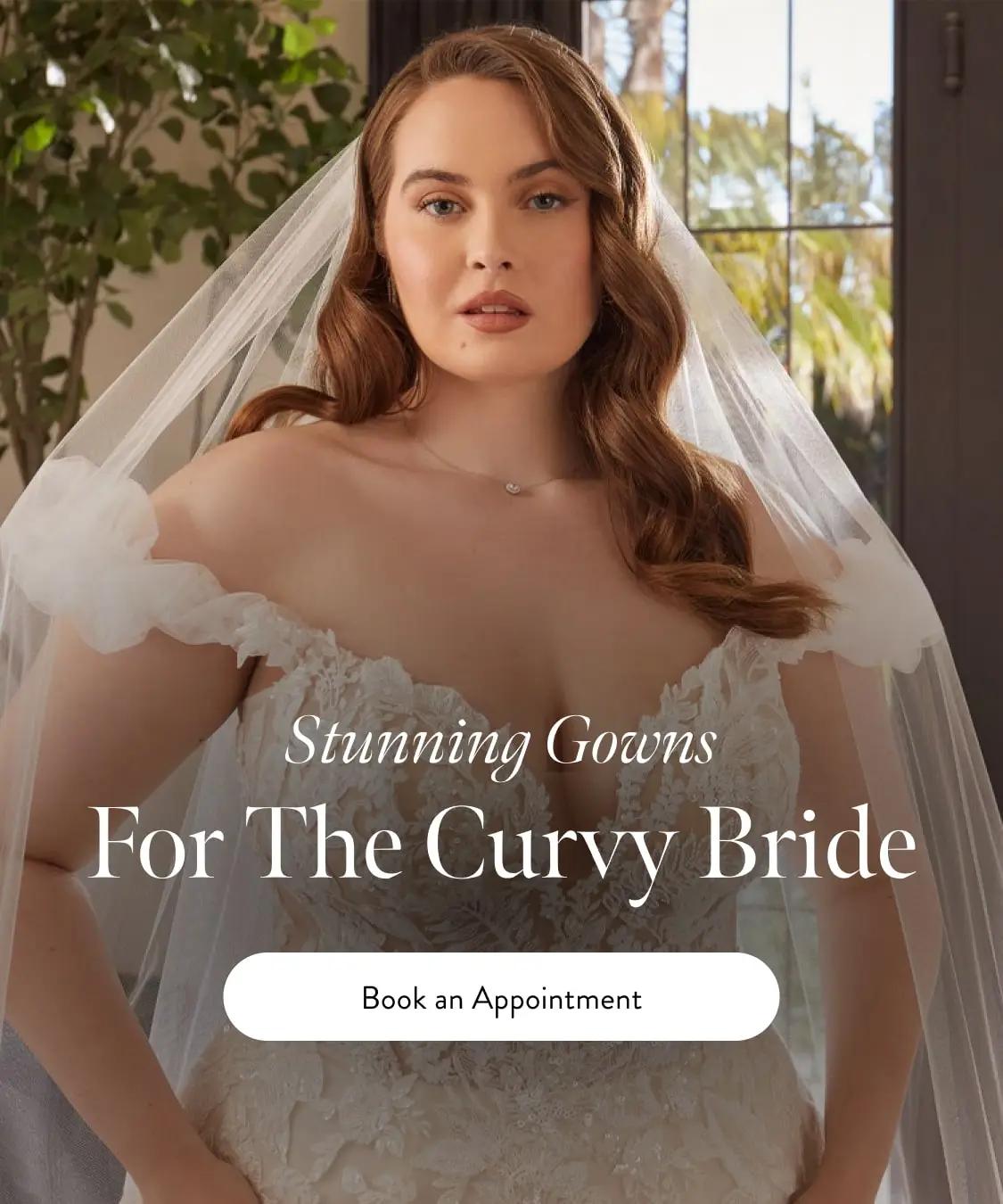 Curvy wedding dresses by Casablanca at White House Bridal