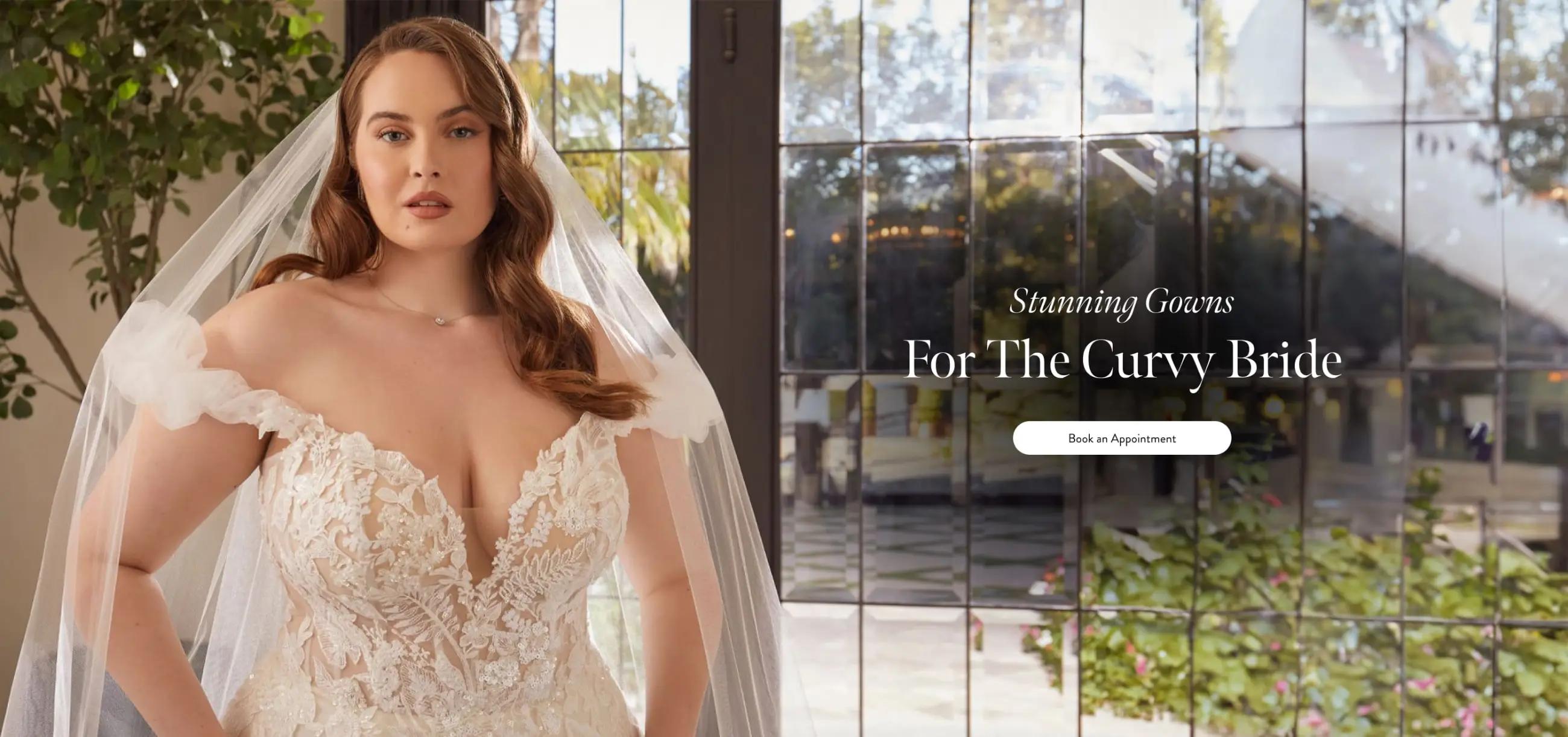 Curvy wedding dresses by Casablanca at White House Bridal